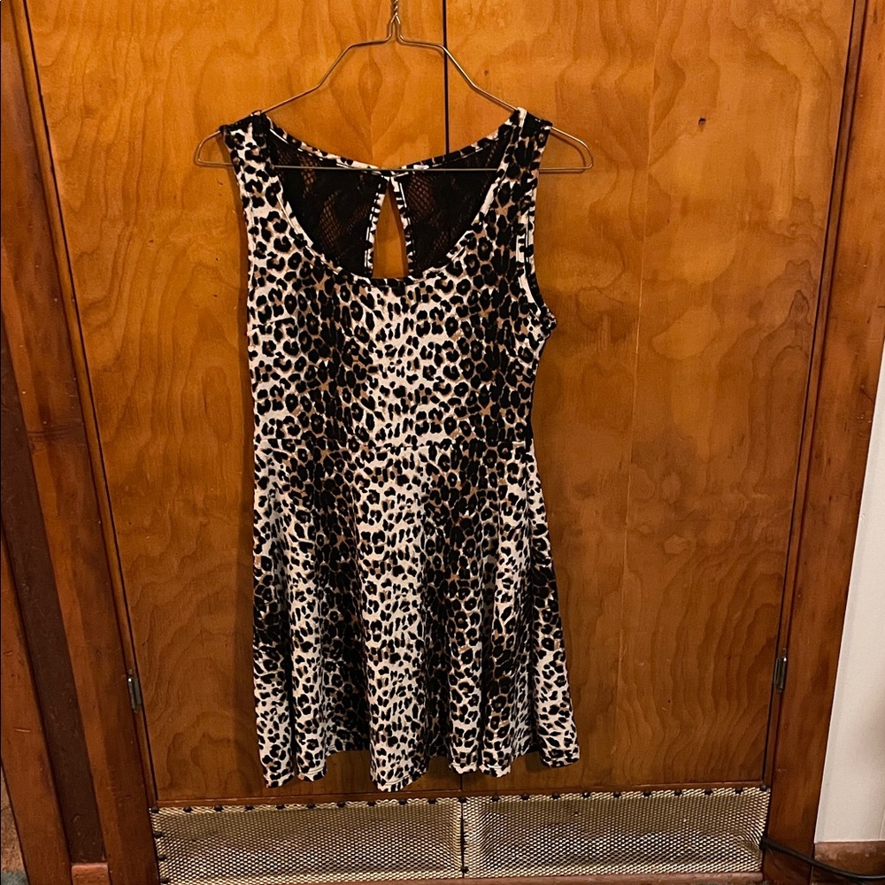 Leopard Print Midi Dress